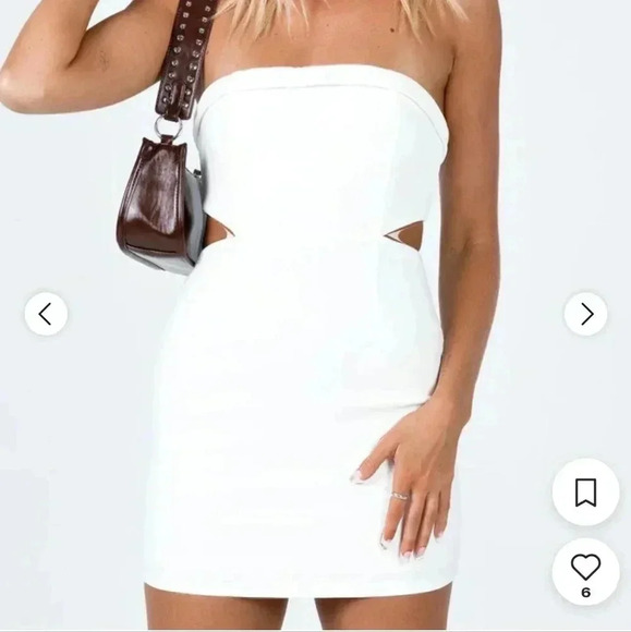 Princess Polly Dresses & Skirts - Princess polly white bodycom dress